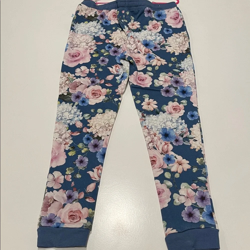 NEW with tags Posh Peanut Floral Leggings - Blue and Pink - Picture 4 of 4